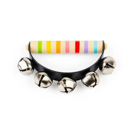 Bigjigs Toys Rolničky s dřevěnou rukojetí