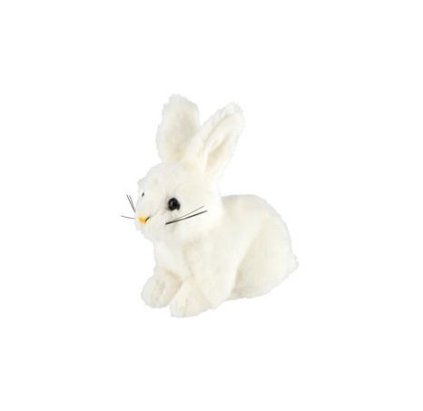 Králík plyš 15cm bílý
