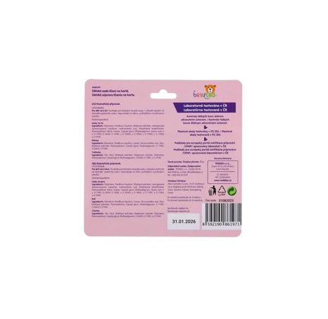 Dětská sada líčení beauted na paletce na kartě 17x17x2cm