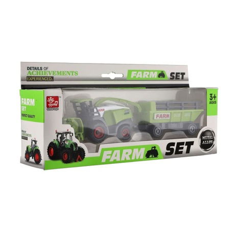 Kombajn/řezačka s vlekem plast 22cm