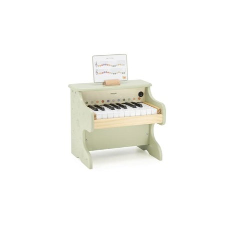 Dřevěné piano na baterie