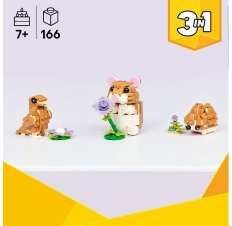 LEGO® Creator 31376 Roztomilý křeček s květinou