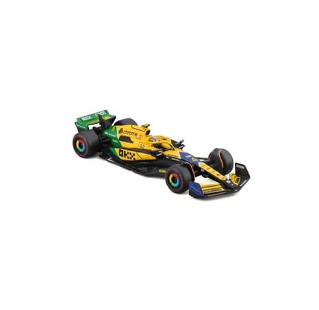 Bburago - RACE Formule F1 v dekorativním boxu, McLaren MCL38 (2024) Senna Edition, #4 Norris, 1:43