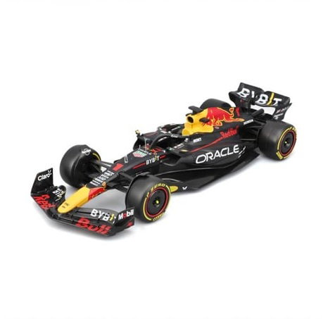 Bburago - RACE Formule F1 s figurkou jezdce, Oracle Red Bull Racing RB19 (2023), #1 Verstappen, 1:24