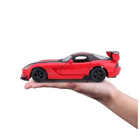 Bburago - Auta HOBBY, Dodge Viper SRT 10 ACR, červeno-černá, 1:24