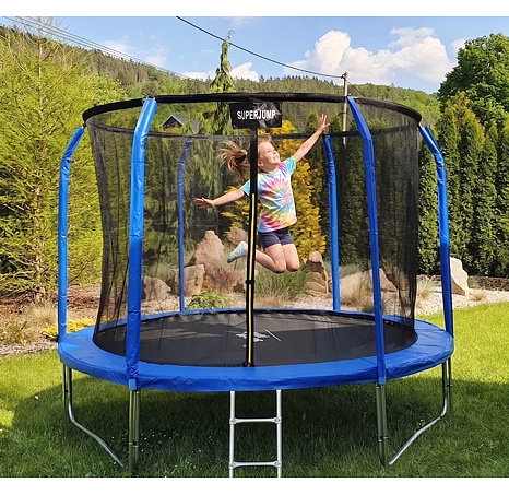 Trampolína 305 cm + VNITŘNÍ ochranná síť + žebřík