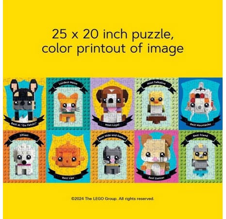 Chronicle Books Puzzle LEGO® Zvířecí kamarádi 1000 dílků