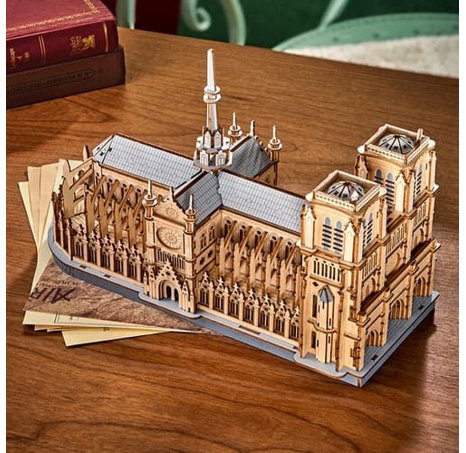 RoboTime 3D dřevěná skládačka Pařížská katedrála Notre-Dame