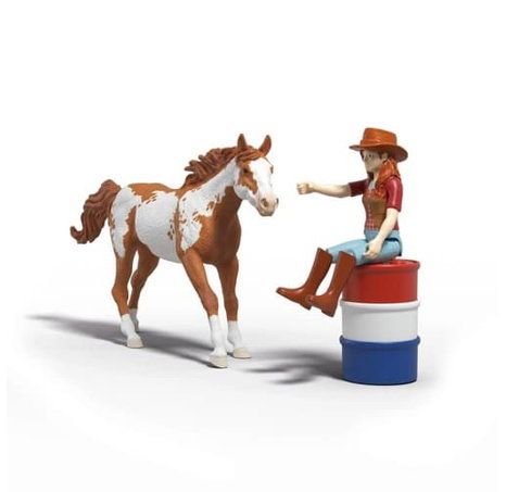 Schleich 42775 Hannah s koněm a překážkami - westernové dobrodružství