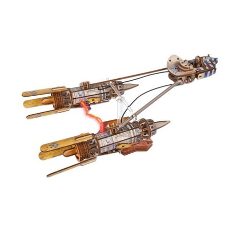 Ugears 3D dřevěná mechanická skládačka Star Wars Závodní kluzák Anakin Skywalker