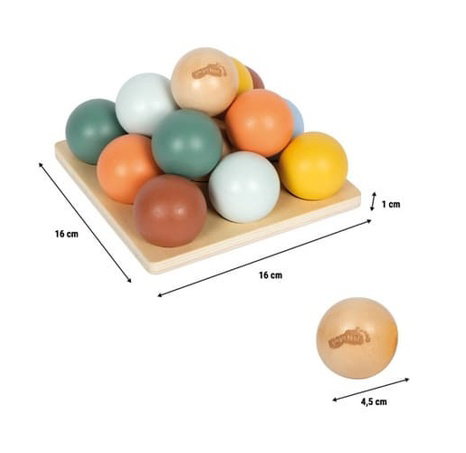 small foot Montessori třídicí hra s míčky