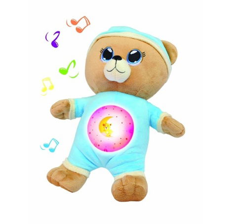 Medvídek Usínáček modrý se světlem a zvukem