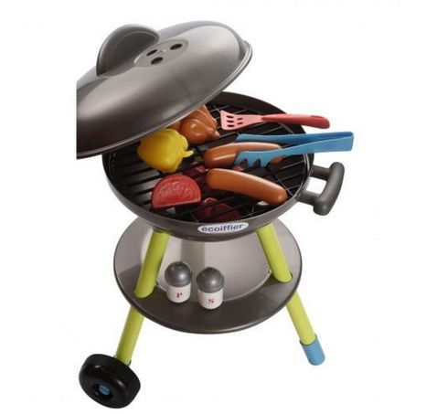 Ecoiffier Zahradní gril černý, přísl.