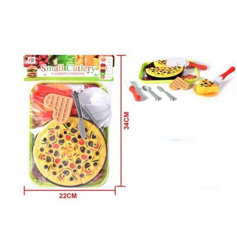 Sada potravin pizza/dort