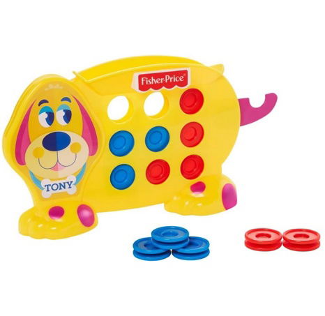Fisher Price Hra pro předškoláky piškvorky s pejskem Tonym GWN53