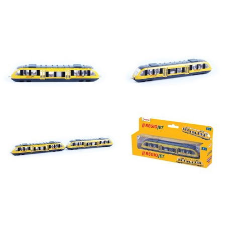 Vlak žlutý RegioJet 17cm na volný chod