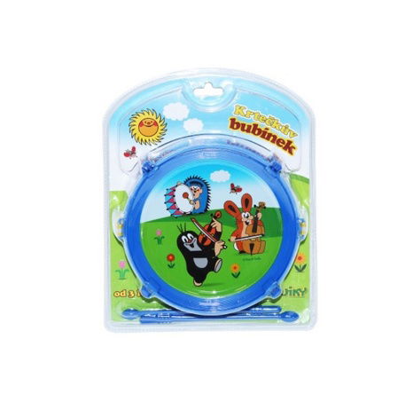 Krtek/Krtečkův bubínek plast 20cm + 2 paličky
