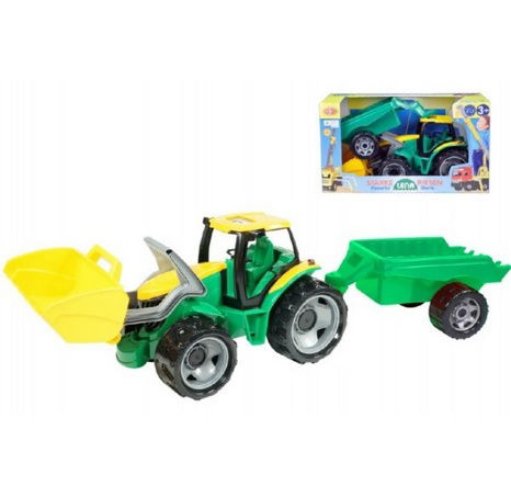 Lena 2123 Traktor se lžící a přívěsem
