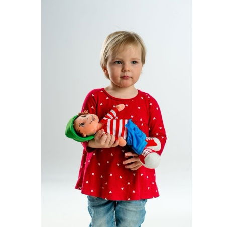 Panenka kluk Honzík hadrový plyš 30 cm česky mluvící na kartě