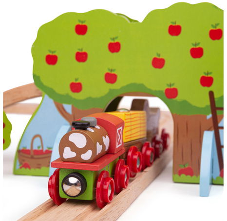 Bigjigs Rail Dřevěná vláčkodráha farma