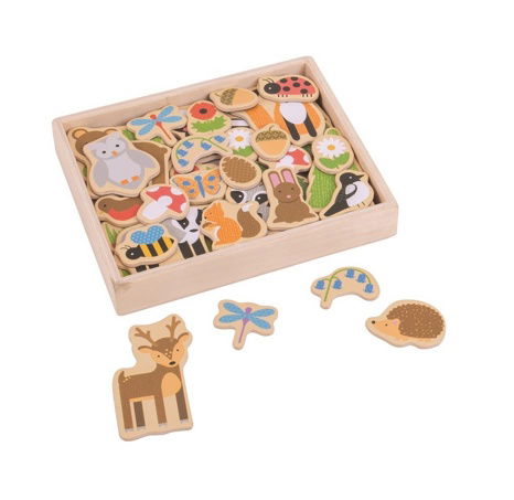 Bigjigs Toys Magnetky lesní zvířátka