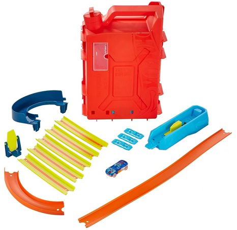 Hot Wheels Track builder kanystr kaskadérských kousků