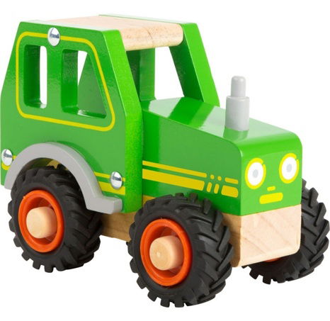 Small Foot Dřevěný traktor zelený