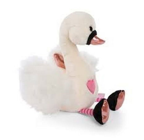 NICI plyš Love Bílá labuť 35cm, GREEN