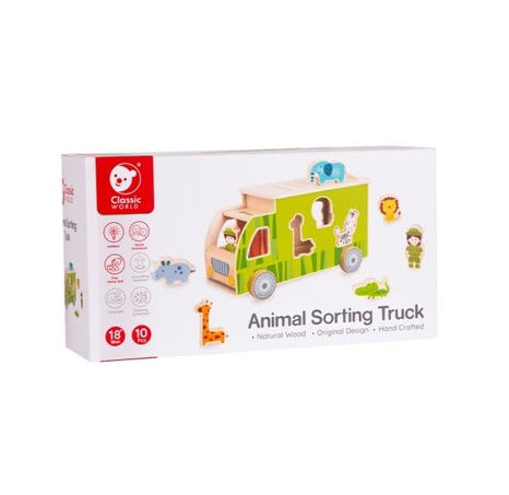 Classic World Vkládačka auto se zvířátky