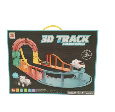 Bavytoy Barevná 3D elektrická dráha 31ks