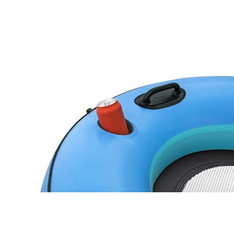 Nafukovací křeslo na vodu Whitecup, průměr 106cm, modrý