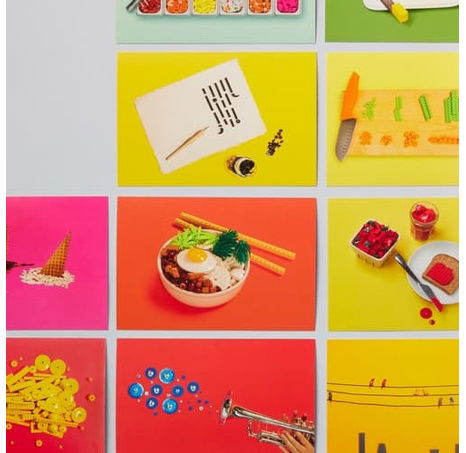 Chronicle Books LEGO® Zátiší s kostkami 100 ks pohlednic