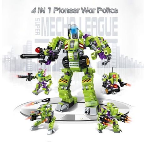 Qman Pioneer Police-Apocalypse 1802 sada 4v1