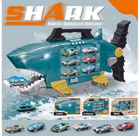 Bavytoy Kufřík s autíčky - žralok