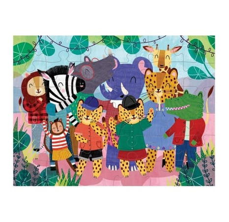 Mudpuppy Puzzle Divoká zvířata v látkovém pytlíku 36 dílků