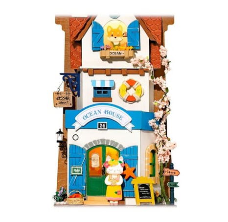 RoboTime miniatura domečku k zavěšení Ostrovní vila