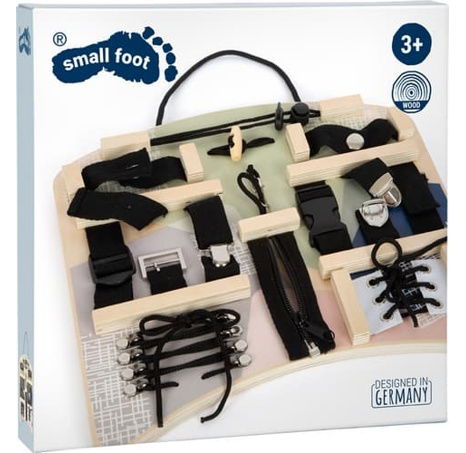 small foot Motorická deska se spojovacími a vázacími prvky