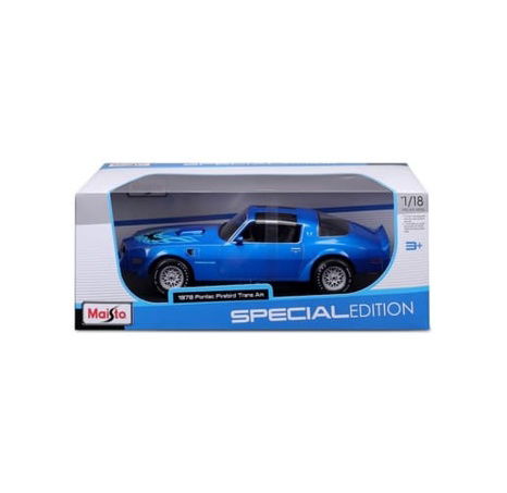Maisto - 1978 Pontiac Firebird Trans AM, metal modrá, 1:18