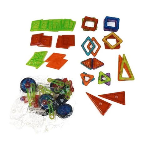 Magnetická stavebnice Stroje 58 ks