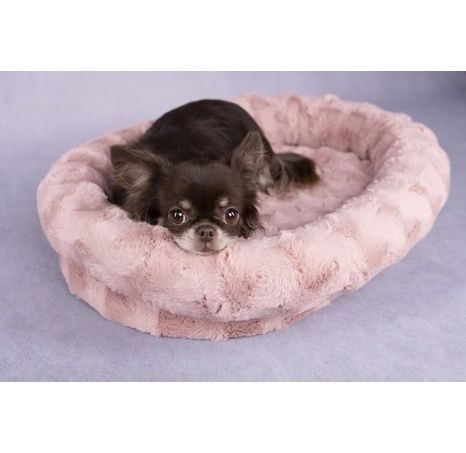 Flamingo Dorian Oválný pelíšek pro psy Růžová 54x41x14cm
