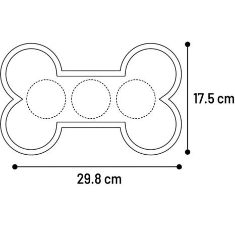 Flamingo Yummee Lízací podložka Šedá L