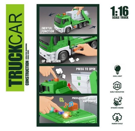 Bavytoy Popelářské auto s kontejnerem