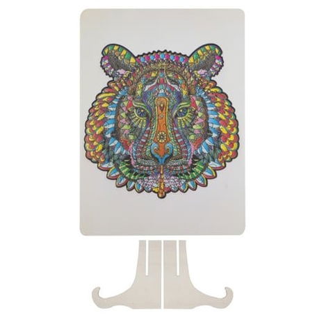 Dřevěné puzzle - Unikátní tvary Lev 130 dílků