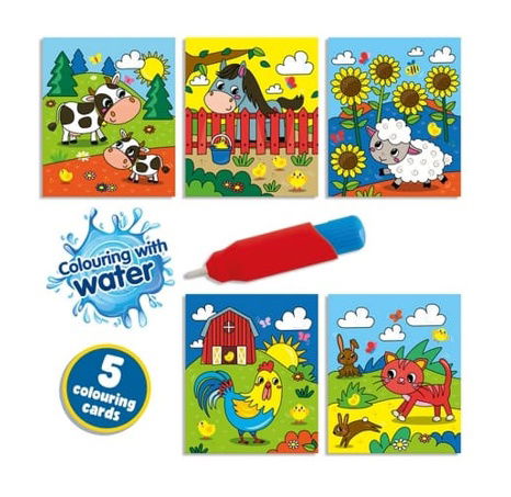 Malování štětcem a vodou - Farma