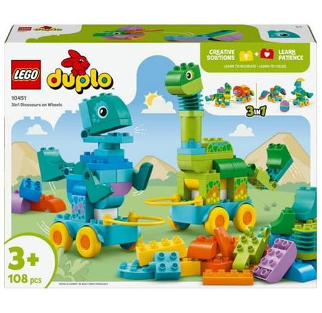 LEGO® DUPLO® 10451 3 v 1: Dinosauři na kolečkách