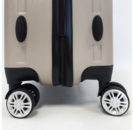 Bavy Cestovní kufr skořepinový 24" Stripes Gold beige