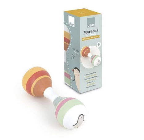 Vilac Dřevěná dvojitá rumba koule Zvířata světa