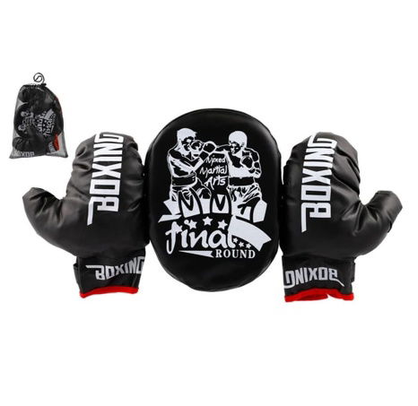 Sada boxovací - lapa + 2 rukavice v síťce 22x33x14cm