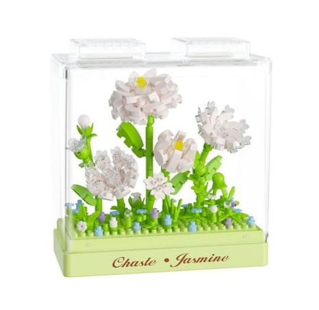 Stavebnice mini KOCO Jasmín plast 285ks v krabičce 11x12x5cm