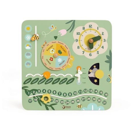 Kalendář dřevěný v anglickém jazyce